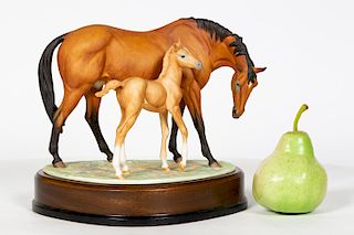 Royal Worcester Princes's Grace & Foal Figurine