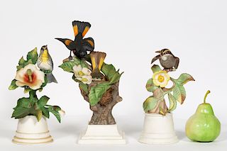 Three Boehm Porcelain Bird Figurines