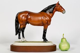 Boehm "Adios" Porcelain Horse With Stand