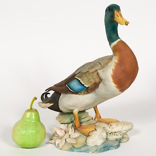 G. Tay Tagliariol Mallard Duck Porcelain Figurine