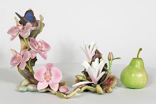 Two Connoisseur Porcelain Ltd. Ed. Floral Figures