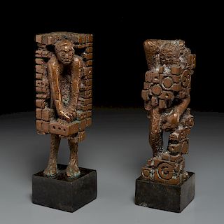 Ernest Bottomley, (2) sculptures