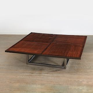 Peter Marino custom low square coffee table