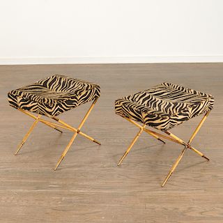 Tommi Parzinger, pair X-base stools