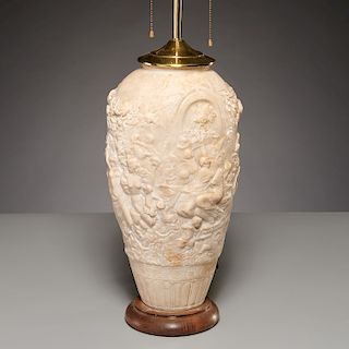 A. Petrilli (1868-1930 Italian), alabaster vase