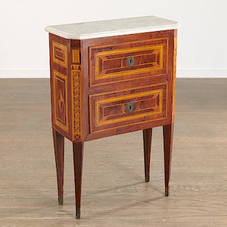 Continental Neoclassic inlaid commode