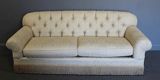 Art Deco Style Tufted Upholstered Sofa With