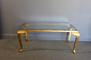 1 Queen Anne style Gilt Metal Coffee Table