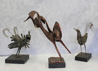 MIDCENTURY Sculpture Grouping Of A Curtis Jere