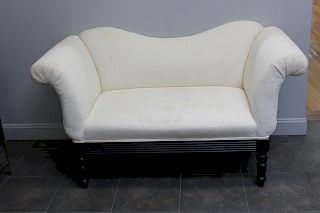 Ralph Lauren Upholstered Scroll Arm Sofa.