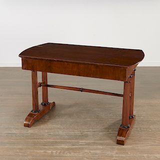 Biedermeier figured walnut sofa or writing table