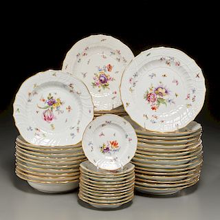 Meissen porcelain (57)-piece dinner service