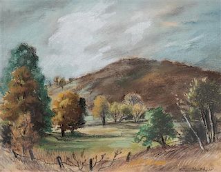 Victoria Ebbels Hutson Huntley, (American, 1900-1971), Landscape, 1928