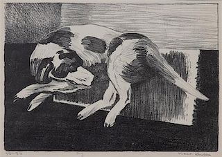 Walt Francis Kuhn, (American, 1877-1949), Dog