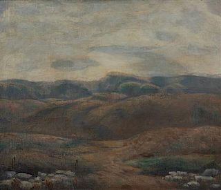 Kenneth Hayes Miller, (American, 1876-1952), Folded Hills