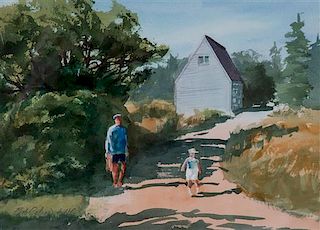 Robert Calrow, (American, 20th/21st Century), Road to General Store
