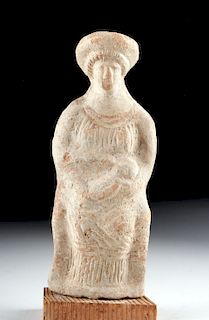 Greek Terracotta Goddess Mother Nursing Her Infant
