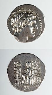 Greek AR Silver Drachma Alexander I Theopator Euergetes