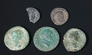 Roman Coin Lot - Bronze + 1-1/2 Silver - Hadrian