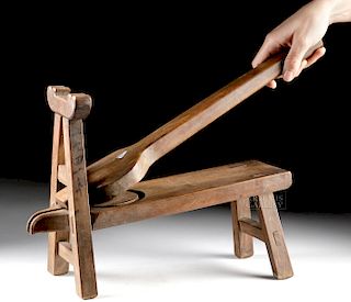 Early 20th C. Chinese Wood Herb Press