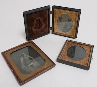 Group of 3 Daguerreotypes