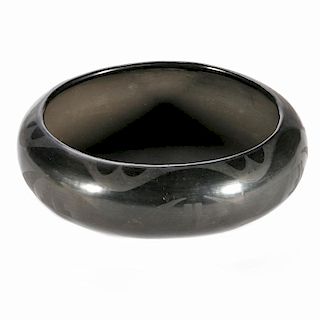 A San Ildefonso Blackware Bowl