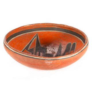 A Hopi Polychrome Plate
