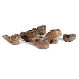 Pre-Columbian Pottery Pipes