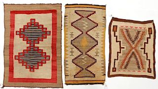 Three Navajo Rugs