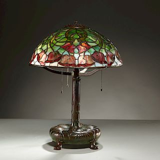 Tiffany Studios, "Bellflower" table lamp