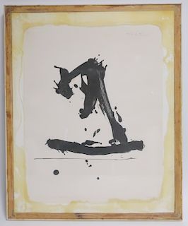 Robert Motherwell, "Untitled A" Abstract Litho