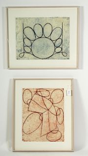 Robin Hill, Two Untitled Mixed Medias