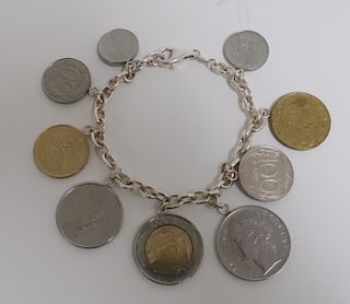 Italian Republic Lira Charm Bracelet