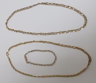 14k Gold Jewelry - Necklaces + Bracelet