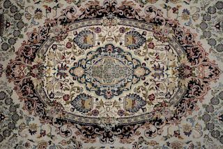 Persian Ishafan Style Hand-Knotted Carpet
