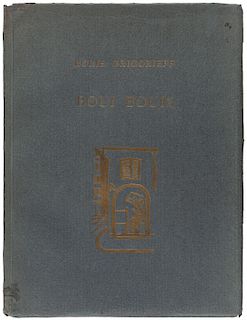 GRIGORIEV, AN AUTOGRAPH PRESENTATION COPY OF BOUI BOUIS, 1924