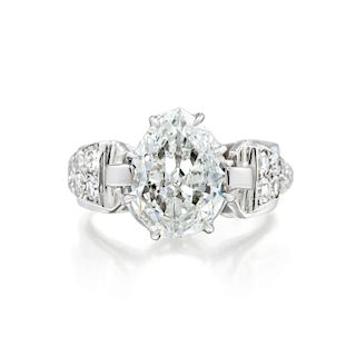 A 2.59-Carat Pear-Shaped Diamond Ring