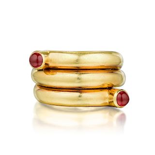 Tiffany & Co. Schlumberger Ruby Double Coil Ring