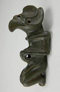 Taino basalt bird man pendant