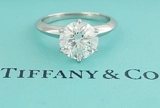 Tiffany & Co 2.08ct Diamond Platinum Engagement Ring