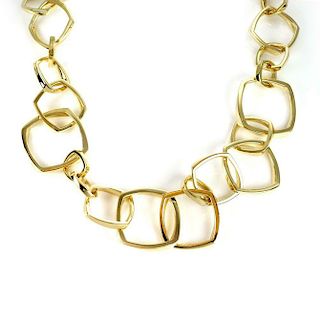 Tiffany & Co Frank Gehry 18k Gold Torque Link Necklace