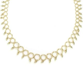 Tiffany & Co 18k Graduated Circle Bead Links Collar