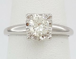 Vintage 0.50ct Diamond  14K Engagement Ring