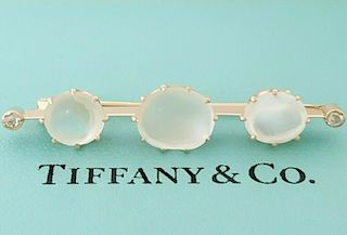Tiffany & Co 14K Rose Gold Moonstone Brooch