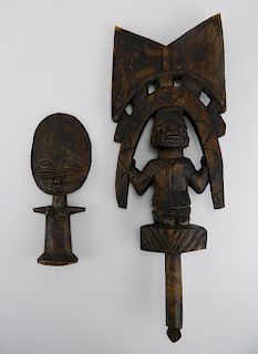 2 African figural items