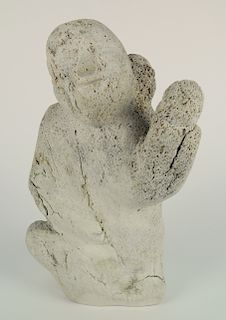Inuit whale bone carving
