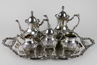 Poole sterling silver tea set