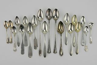 20 Silver spoons