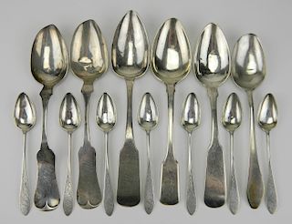 12 Silver spoons