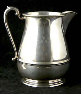Carrier & Roby sterling silver water pitcher